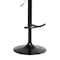 Armen Living Calista Adjustable Bar Stool in Gray Faux Leather with Golden Bronze and Black Metal LCCABACOGRY - alternate 3
